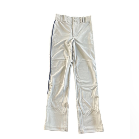 champro Other - New Champro Youth Large Grey Baseball Pants With Navy Stripe